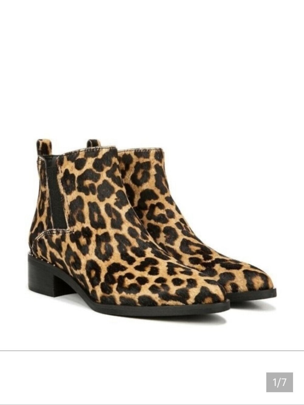 Franco Sarto Domingo Leopard Boots Size 7
